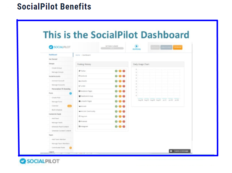 the benefits of using SocialPilot
