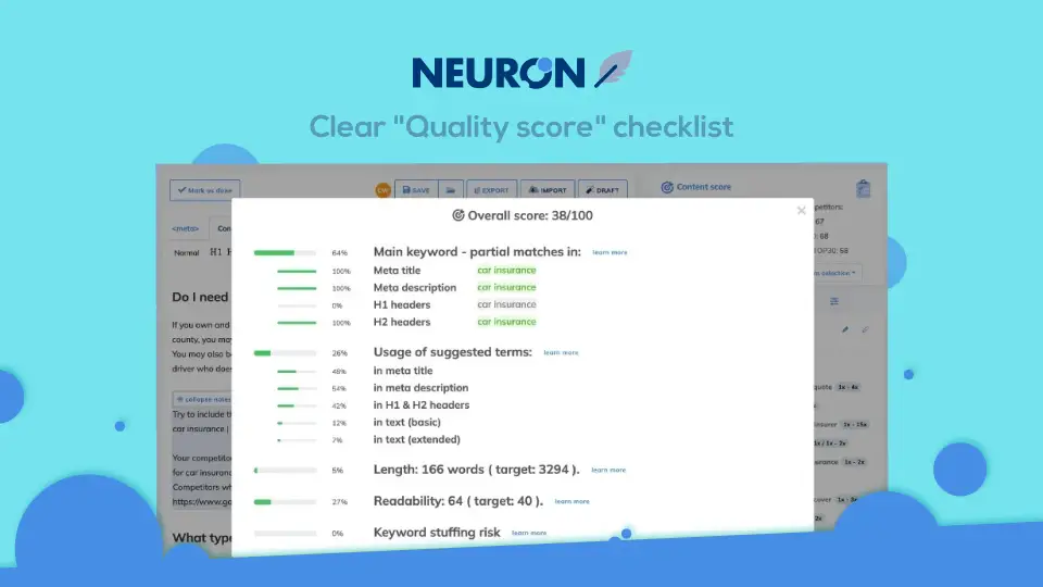 any other benefits to using Neuronwriter