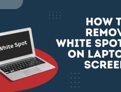 white spots on laptop screen